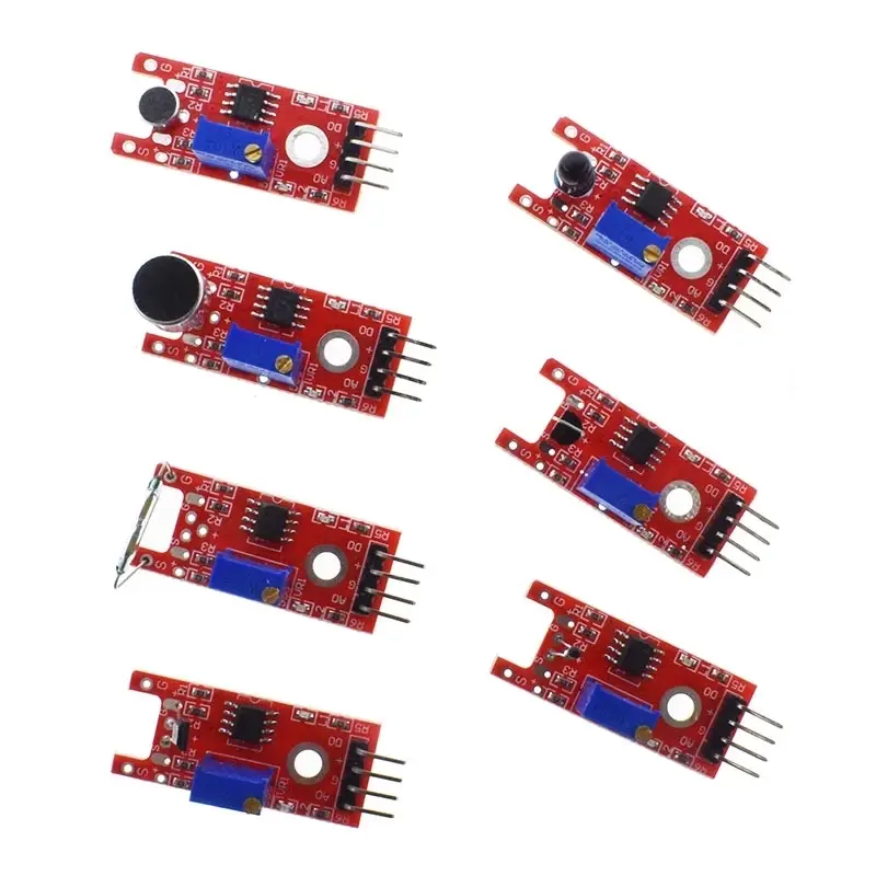 Close up sensor modules from ESP32 sensor kit